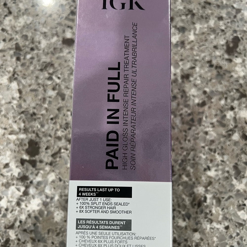 IGK Paid In Full High Gloss Intense Repair Treatment - Picture 3 of 3